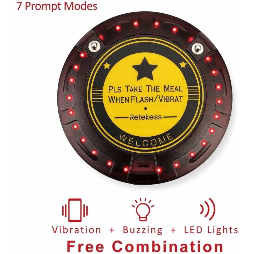 Retekess TD103 iškvietimo sistema su 10 imtuvų restoranams ir klinikoms