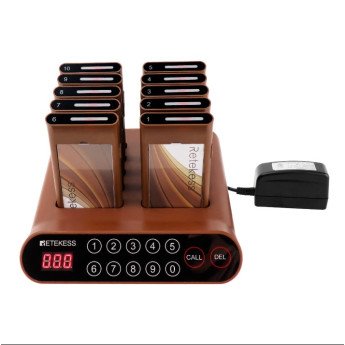 Retekess T116A belaidė klientų iškvietimo sistema – 10 imtuvų restoranams, kavinėms ir klinikoms