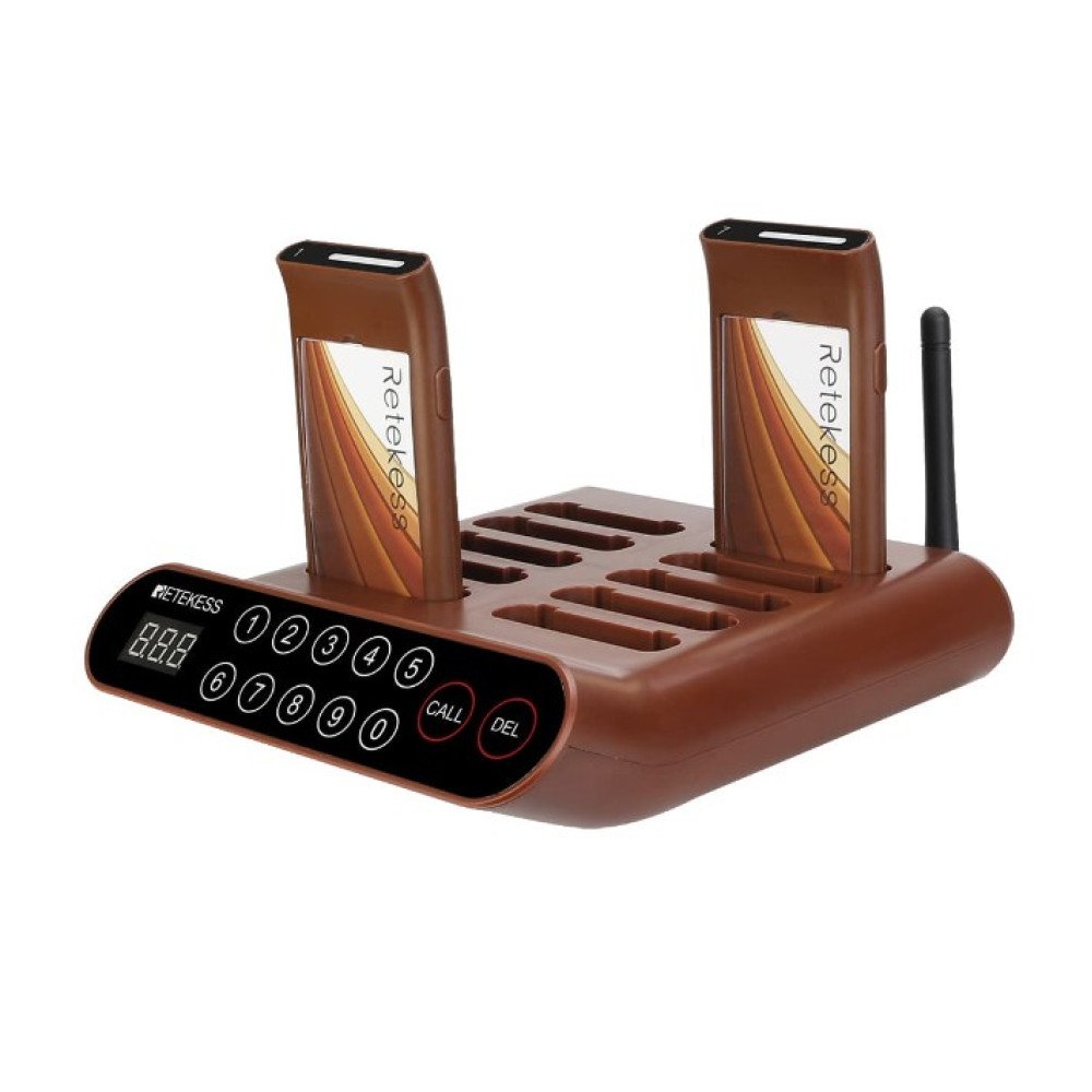 Retekess T116A belaidė iškvietimo sistema su 10 imtuvų restoranams ir klinikoms