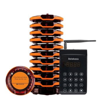 Retekess TD156 belaidė iškvietimo sistema – 10 vandeniui atsparių imtuvų restoranams ir klinikoms (IP67)