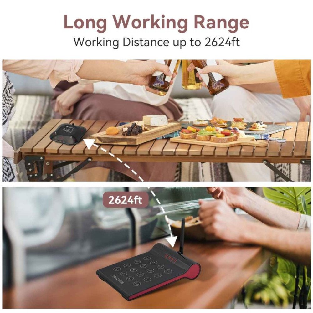 Klientų iškvietimo sistema – 40 vartotojų Retekess TD164 800m