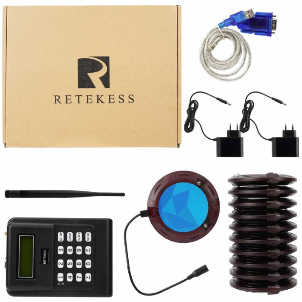 Klientų iškvietimo sistema – 10 vartotojų Retekess TD166 ilgos distancijos