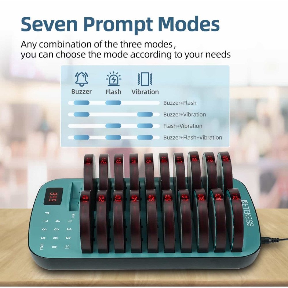 Klientų iškvietimo sistema – 20 vartotojų Retekess TD167A