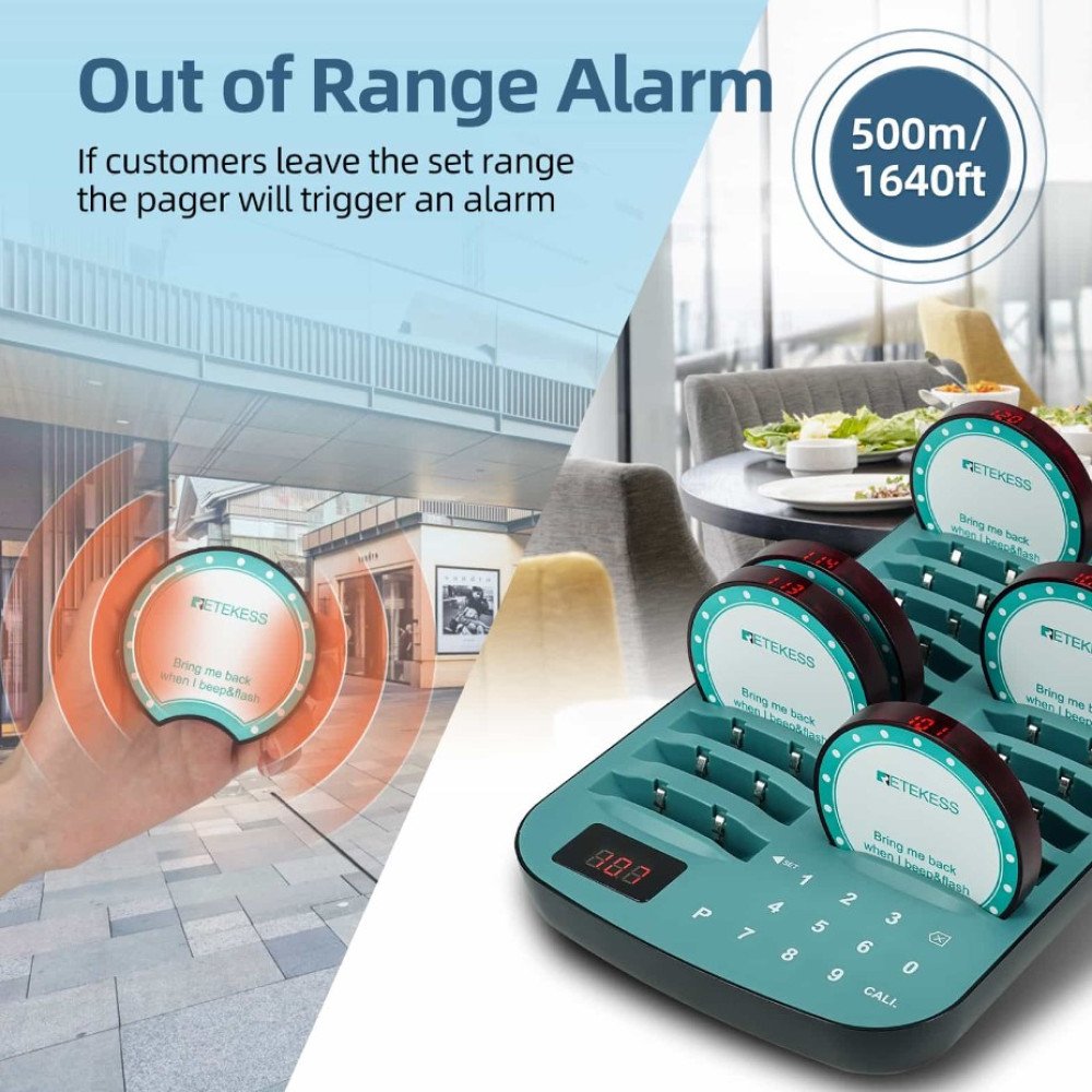 Klientų iškvietimo sistema – 20 vartotojų Retekess TD167A