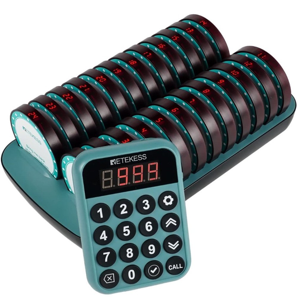 Klientų iškvietimo sistema – 24 vartotojų Retekess TD168R Klientų iškvietimo sistema – 24 vartotojų Retekess TD168R