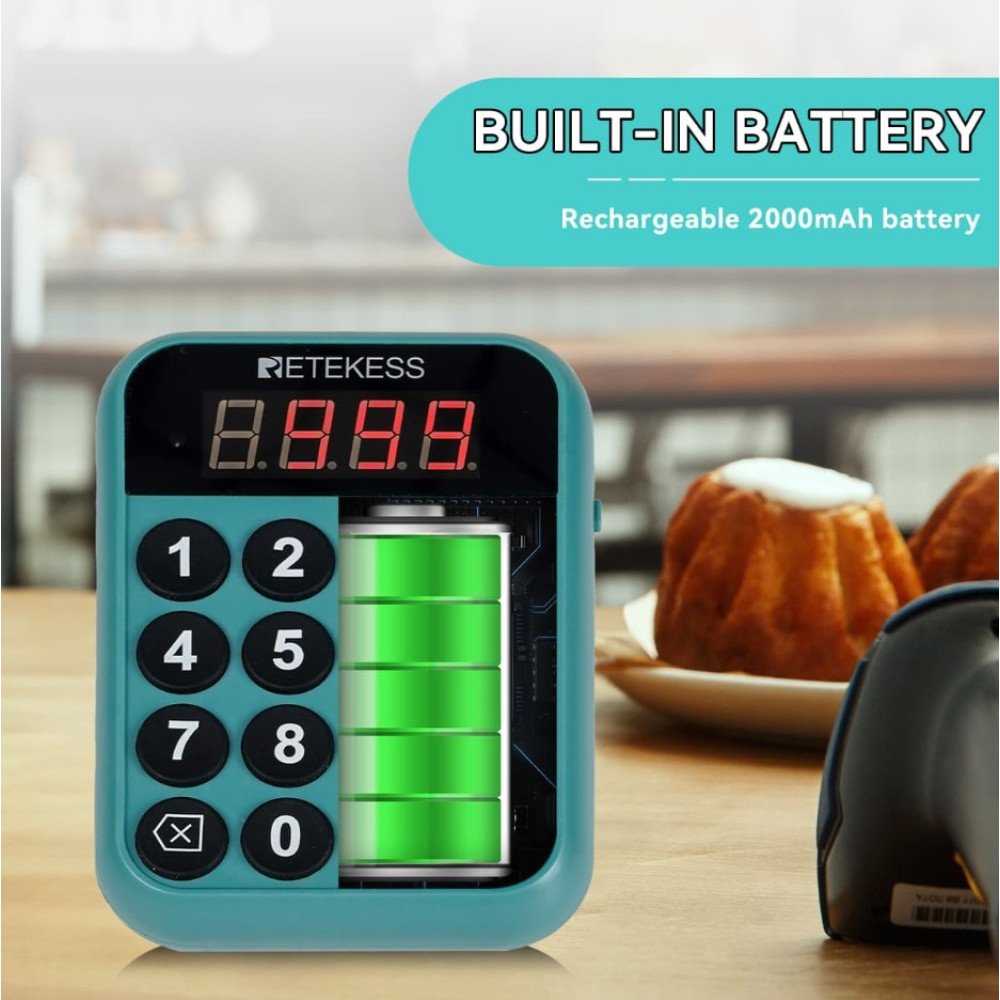 Klientų iškvietimo sistema – 24 vartotojų Retekess TD168R Klientų iškvietimo sistema – 24 vartotojų Retekess TD168R