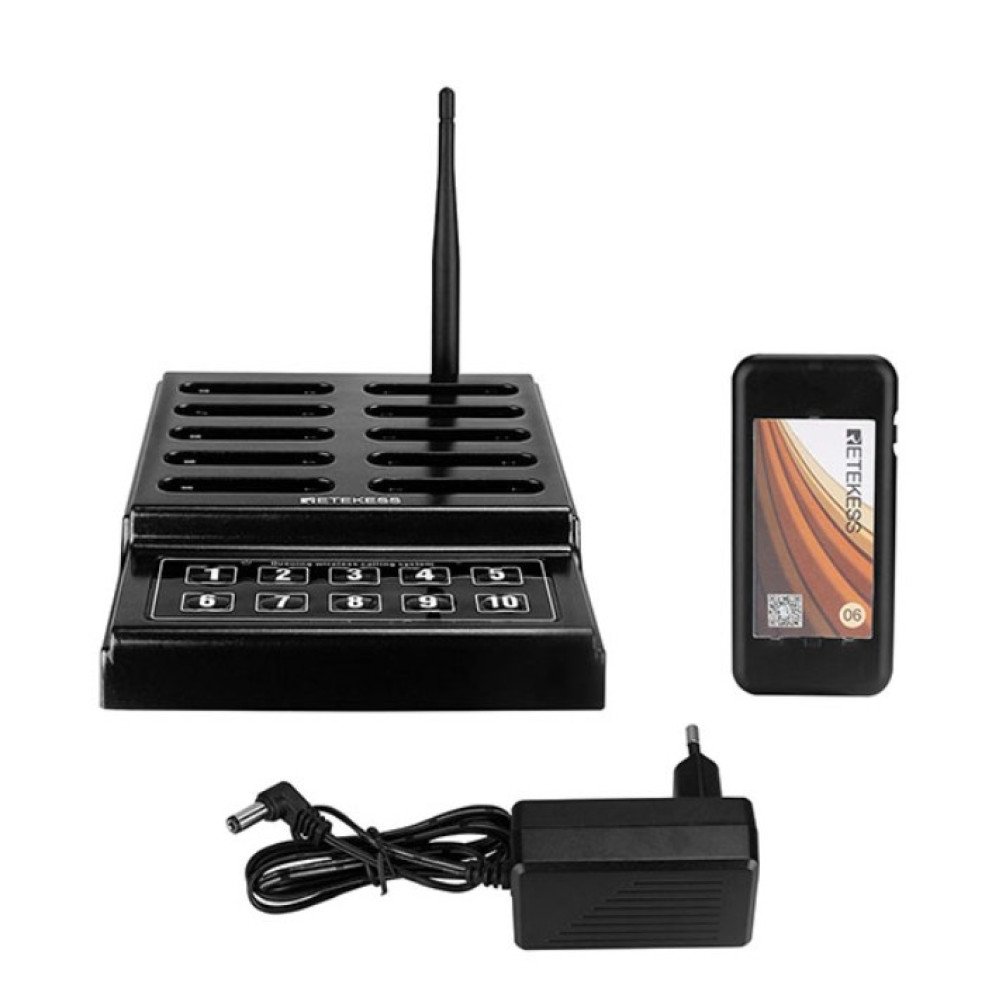 Retekess TD174 belaidė iškvietimo sistema su 10 imtuvų restoranams ir klinikoms