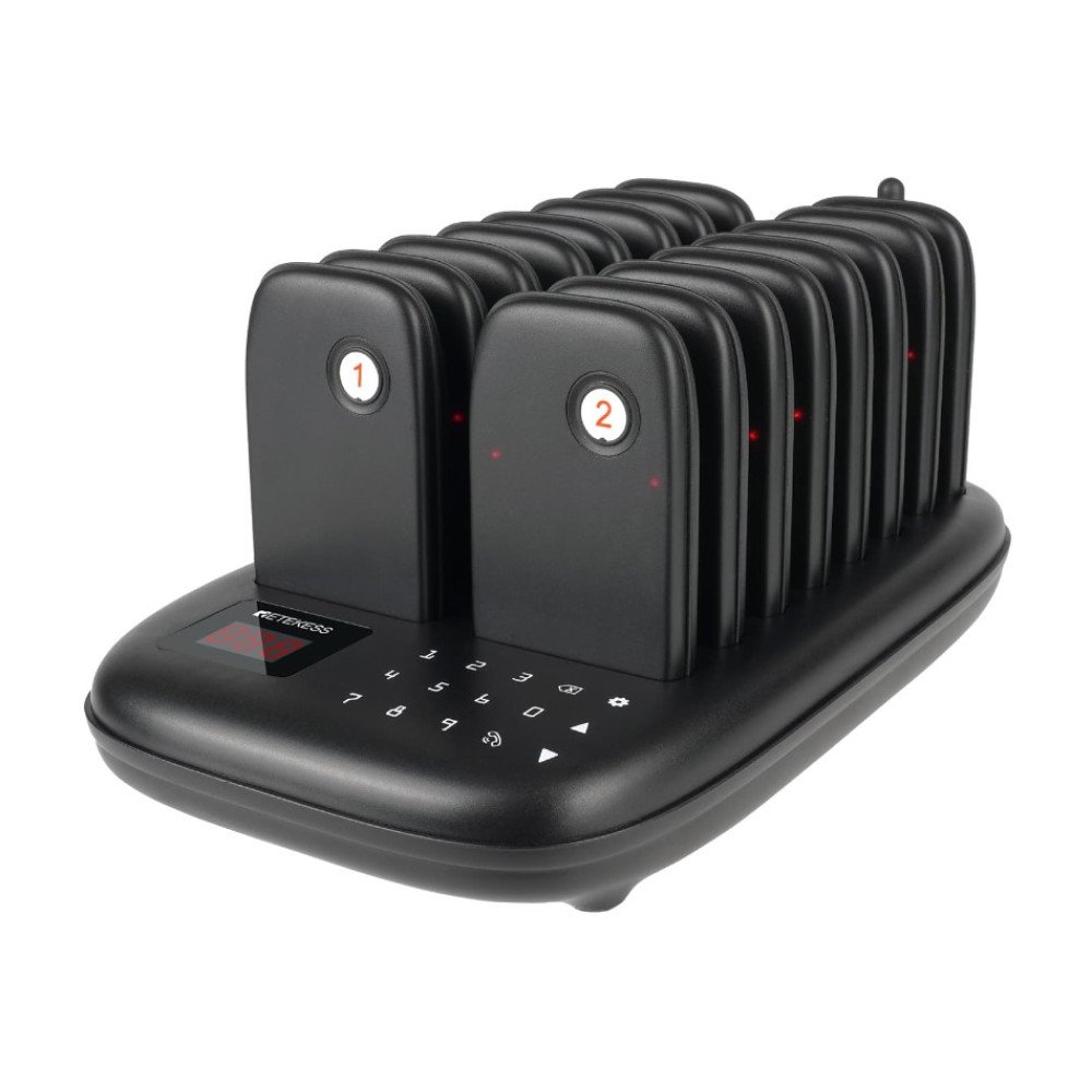 Klientu iskvietimo sistema – 16 vartotoju Retekess TD175 Klientu iskvietimo sistema – 16 vartotoju Retekess TD175