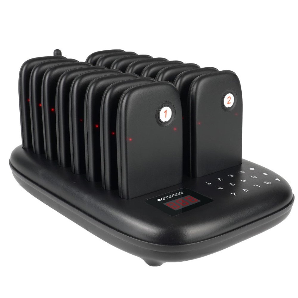 Klientu iskvietimo sistema – 16 vartotoju Retekess TD175 Klientu iskvietimo sistema – 16 vartotoju Retekess TD175