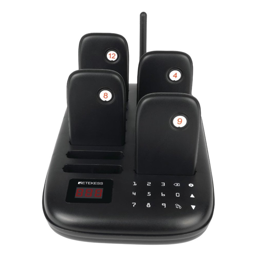 Klientu iskvietimo sistema – 16 vartotoju Retekess TD175 Klientu iskvietimo sistema – 16 vartotoju Retekess TD175