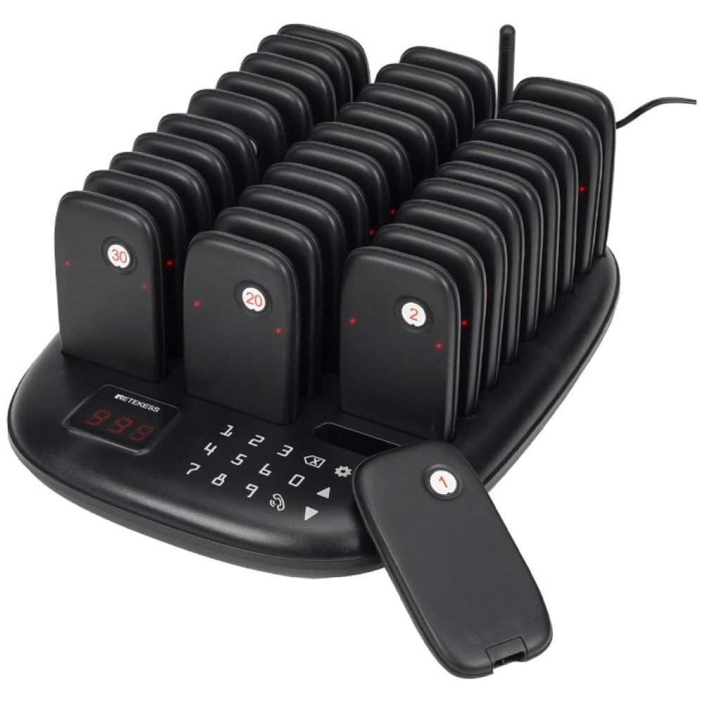 Klientu iskvietimo sistema – 30 vartotoju Retekess TD175P Dideles talpos